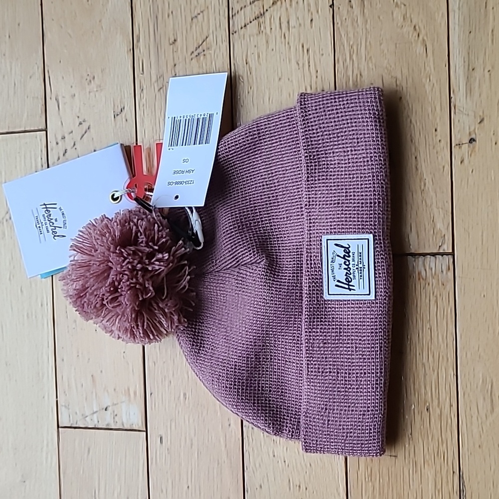 NWT Herschel Hat with Pom Sz: 6-18months